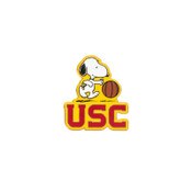 USC Trojans Gold Snoopy Basketball Dribble Pin